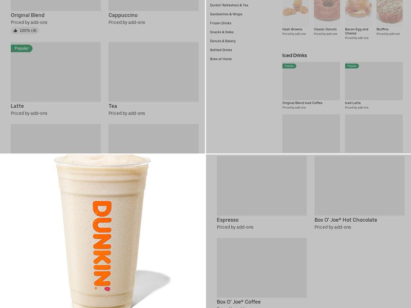 Dunkin' Menu