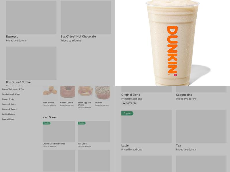 Dunkin' Menu