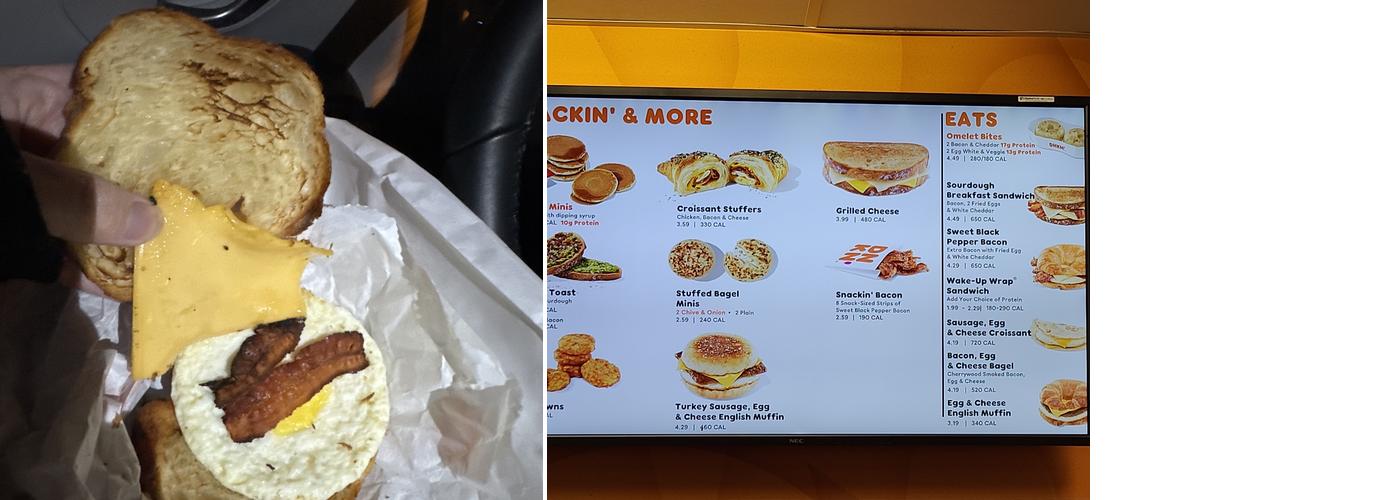 Dunkin' Menu