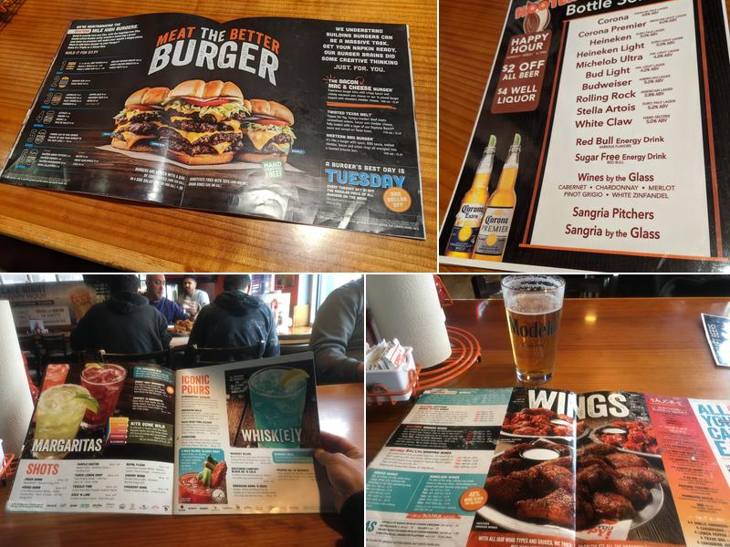 Hooters Menu