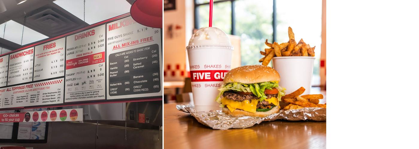 Five Guys Menu