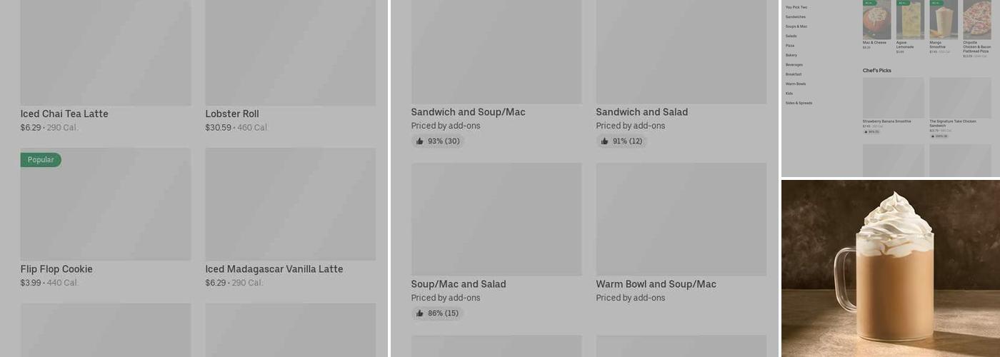 Panera Bread Menu