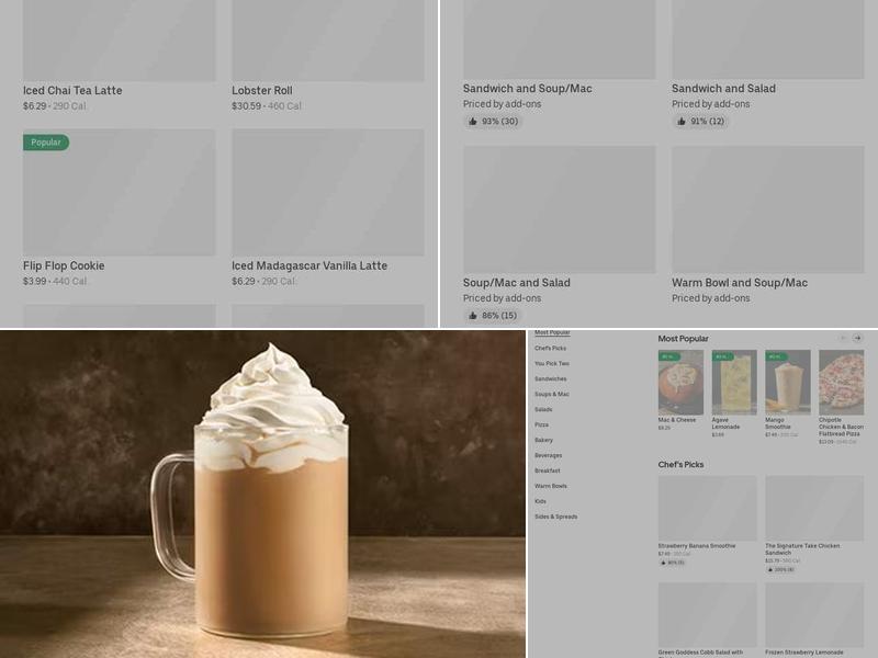 Panera Bread Menu