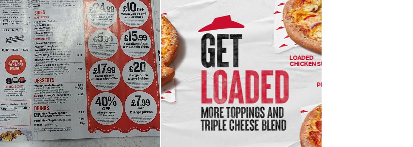 Pizza Hut Delivery Menu