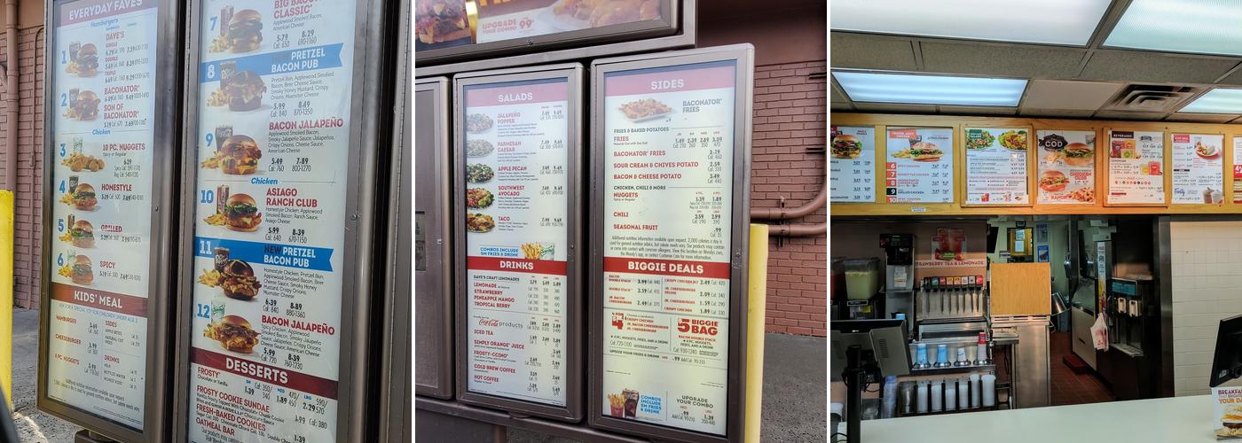 Wendy's Menu