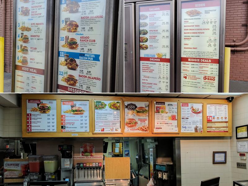 Wendy's Menu