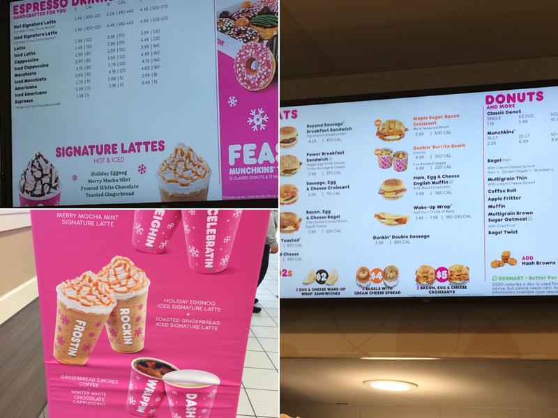Dunkin' Menu