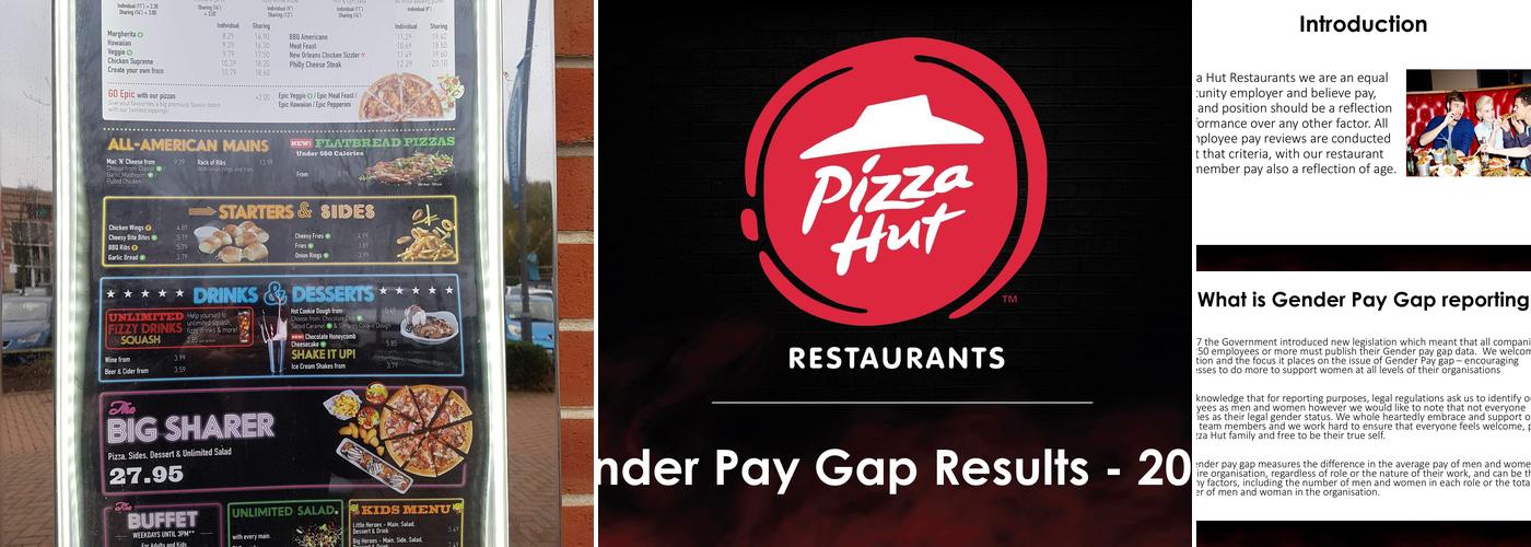 The Pizza Hut Restaurants Menu