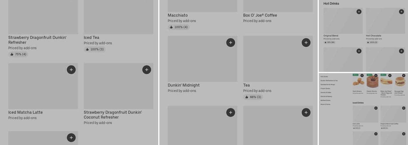 Dunkin' Menu