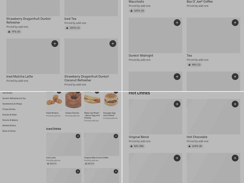 Dunkin' Menu