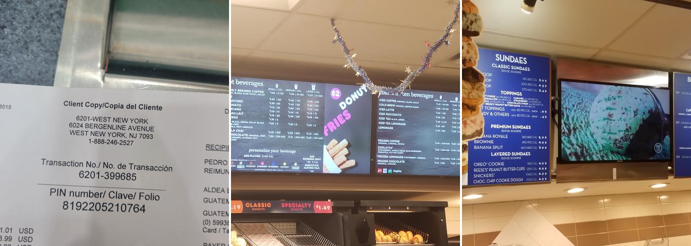 Dunkin' Menu