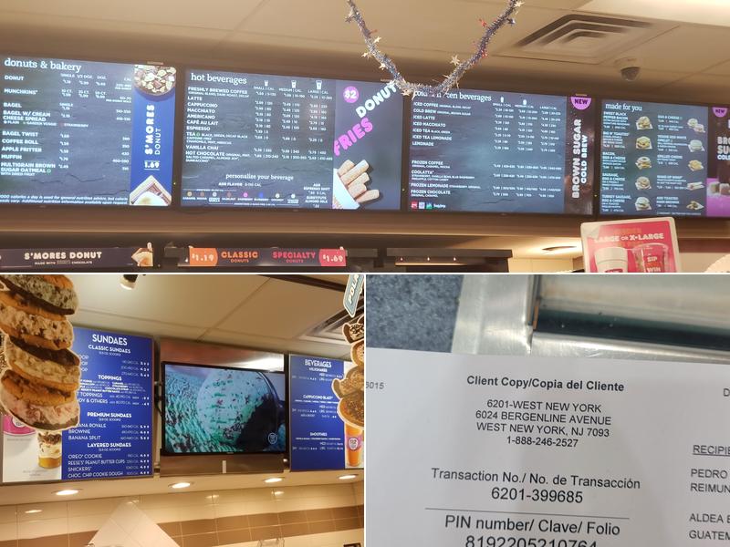 Dunkin' Menu