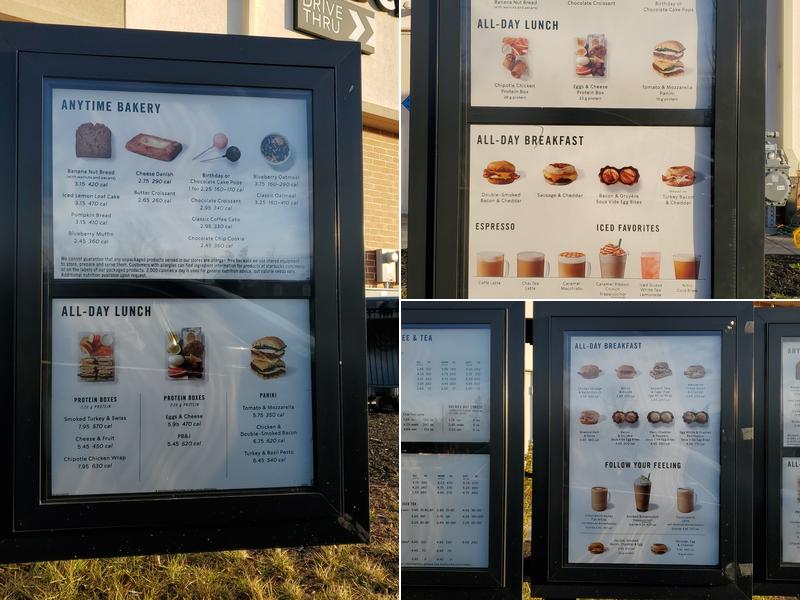 Starbucks Menu
