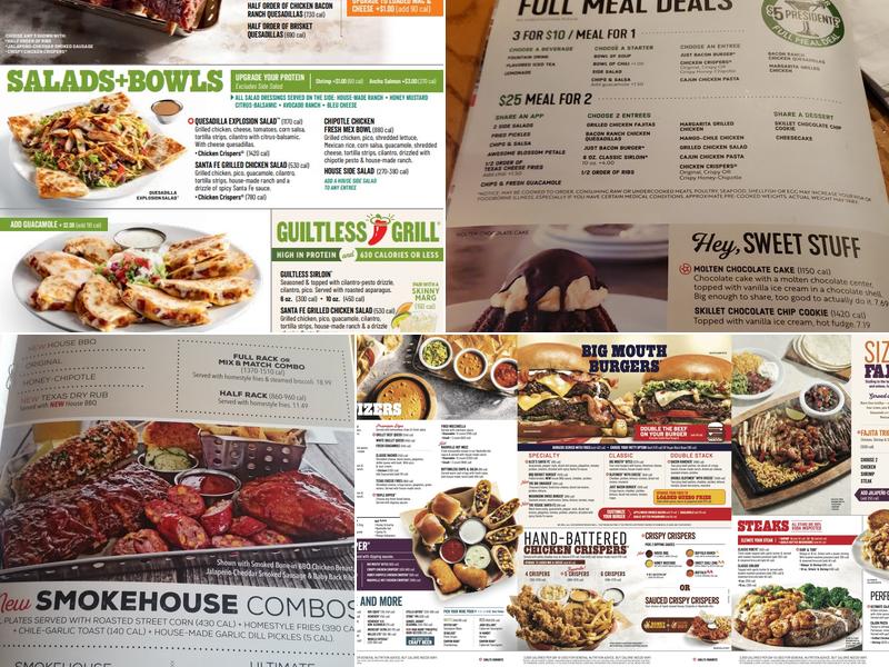 Chili's Grill & Bar Menu
