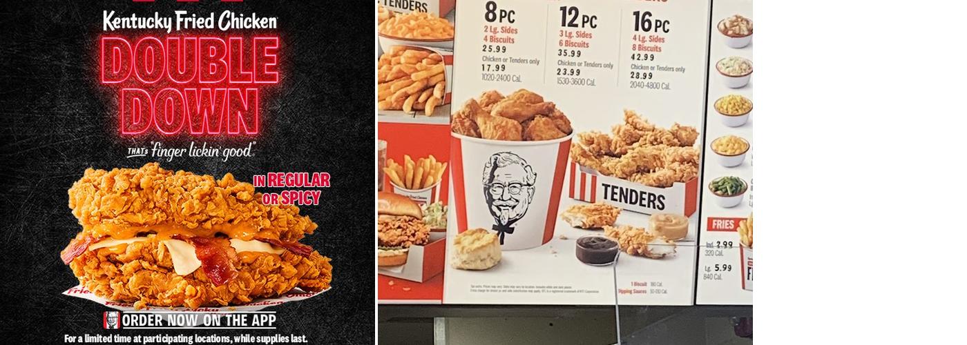 KFC Menu