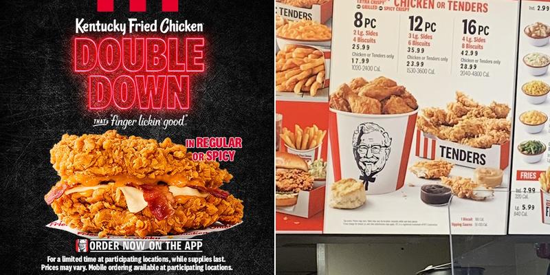 KFC Menu