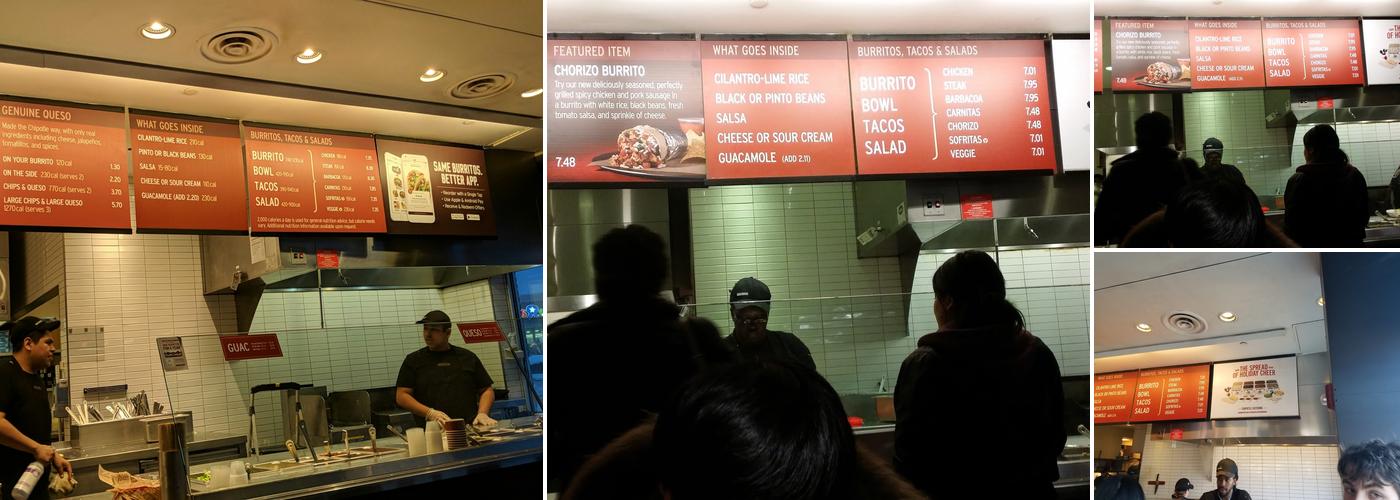 Chipotle Mexican Grill Menu