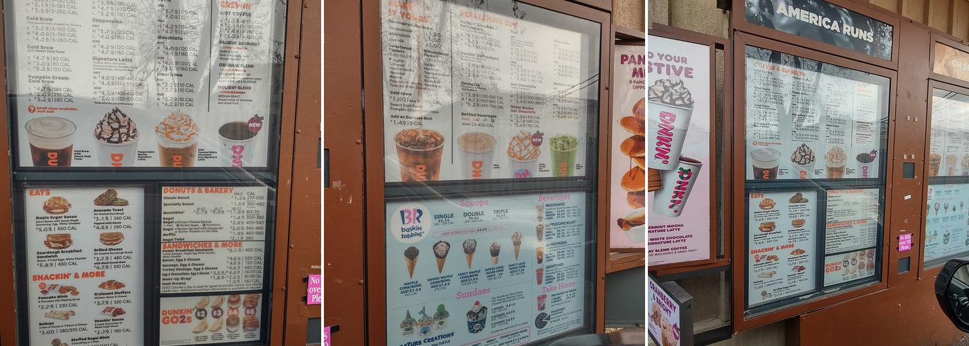 Dunkin' Menu