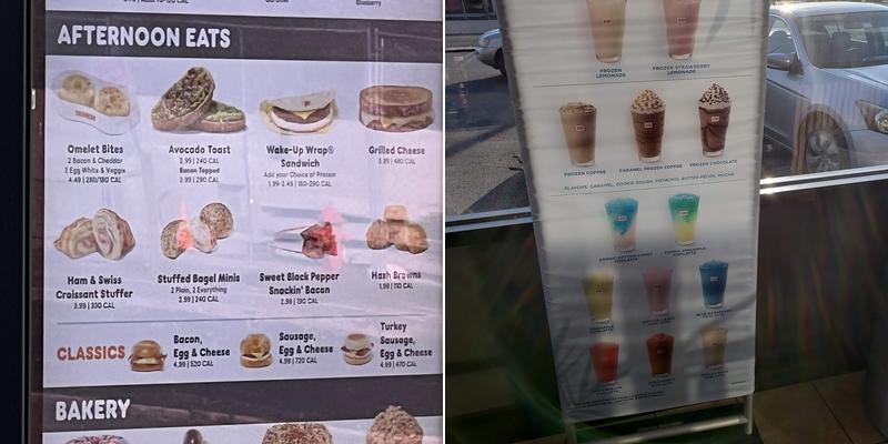 Dunkin' Menu