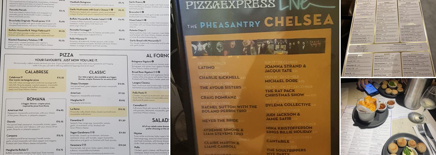 Pizza Express Menu