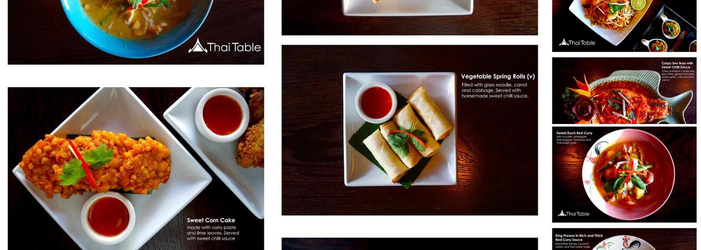 Thai Table Menu