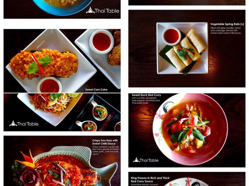 Thai Table Menu