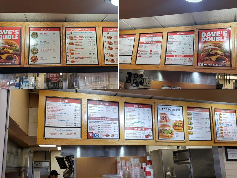 Wendy's Menu