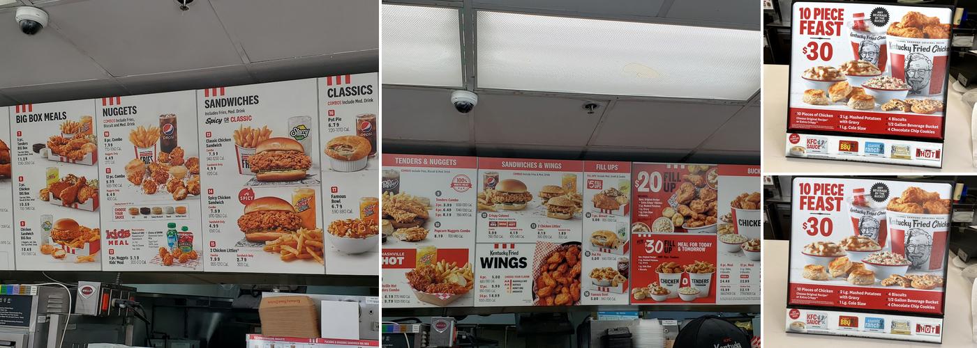KFC Menu