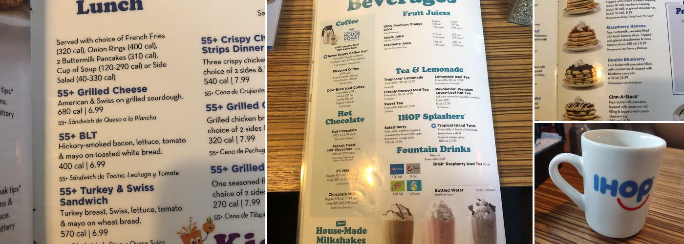 IHOP Menu