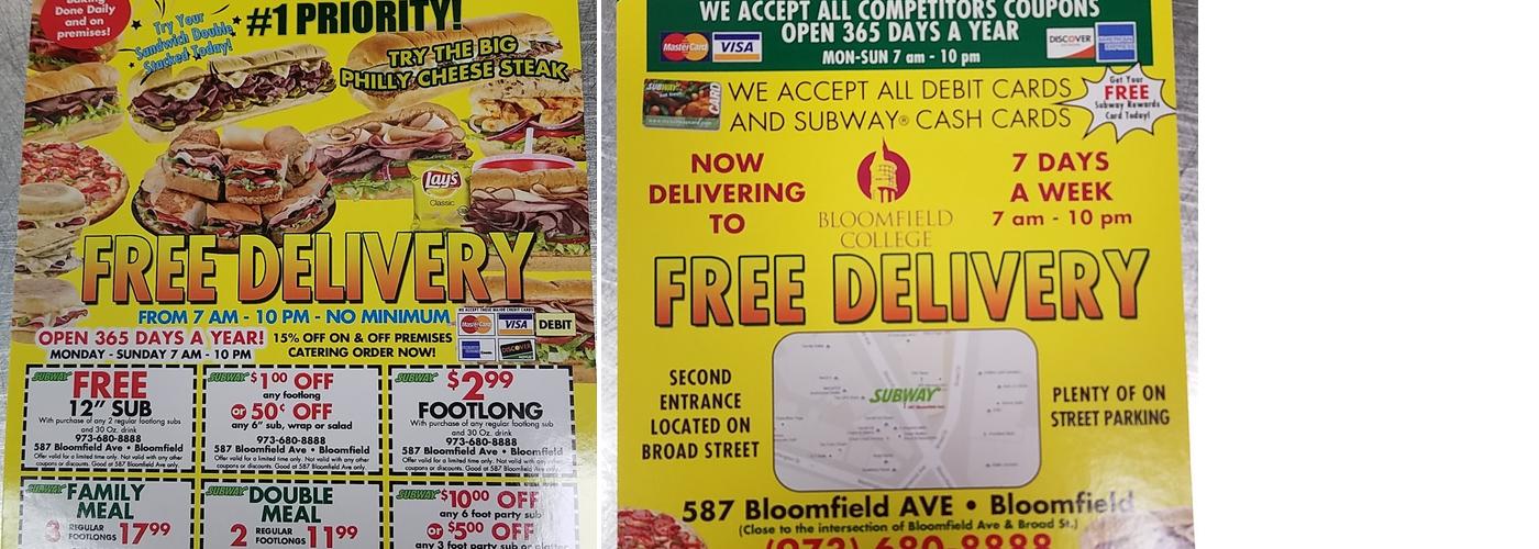 Subway Menu