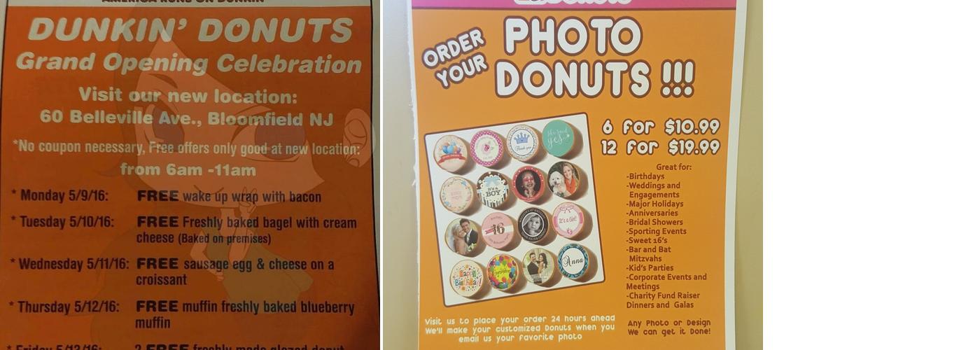 Dunkin' Menu
