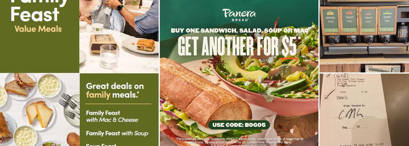 Panera Bread Menu
