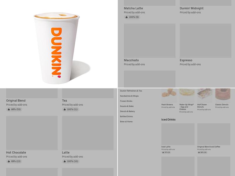 Dunkin' Menu