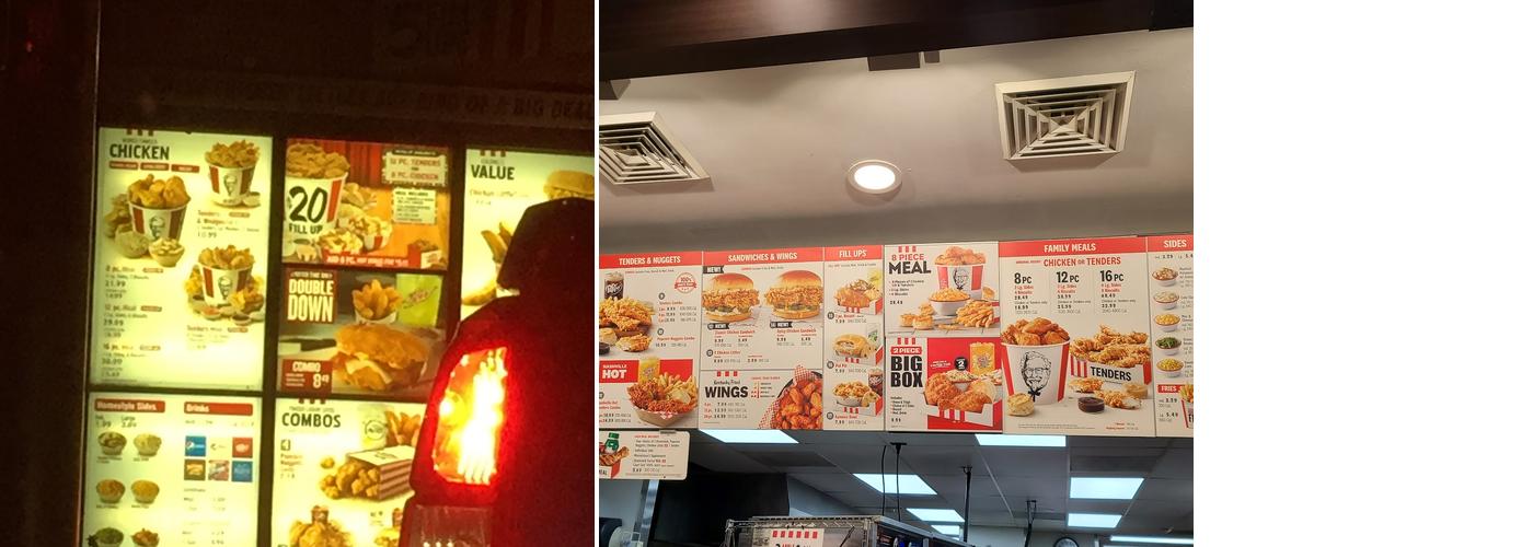 KFC Menu