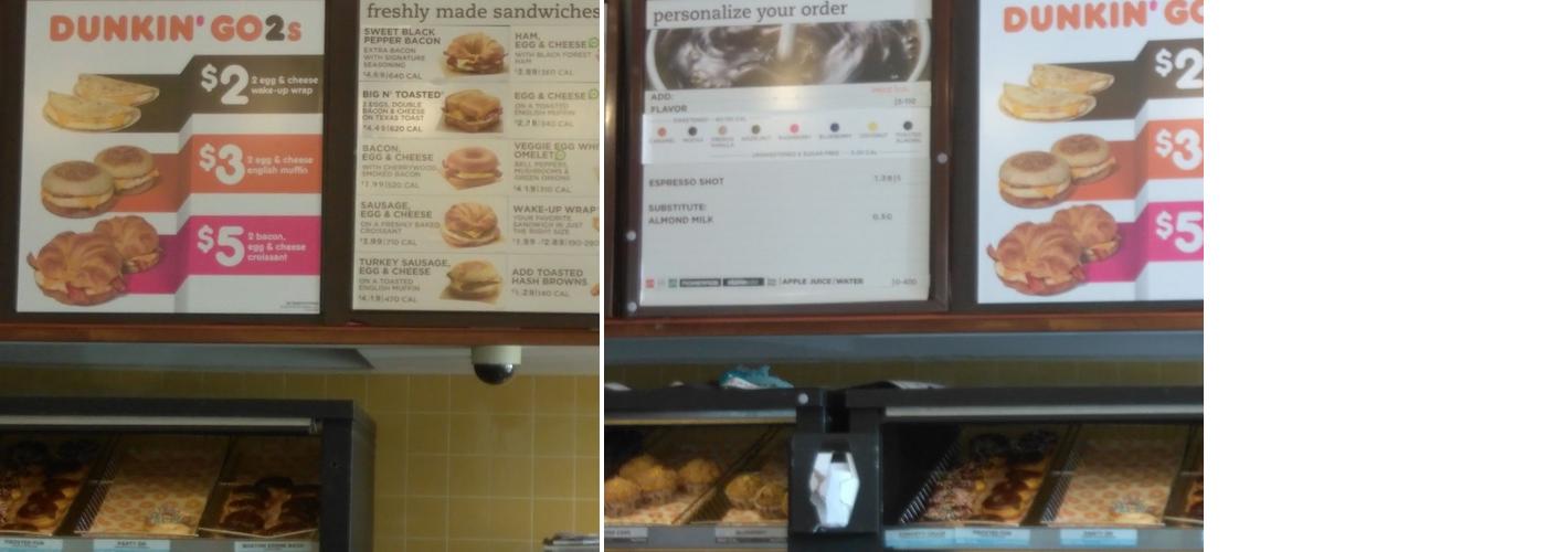 Dunkin' Menu