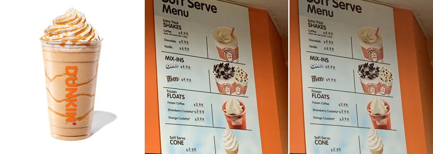 Dunkin' Menu