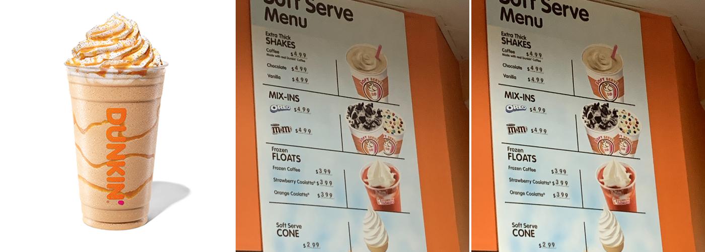 Dunkin' Menu