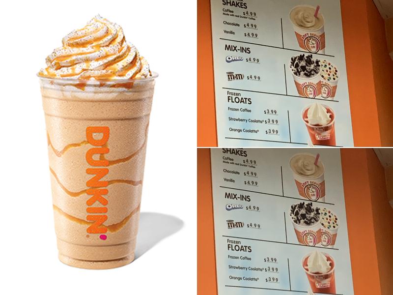 Dunkin' Menu