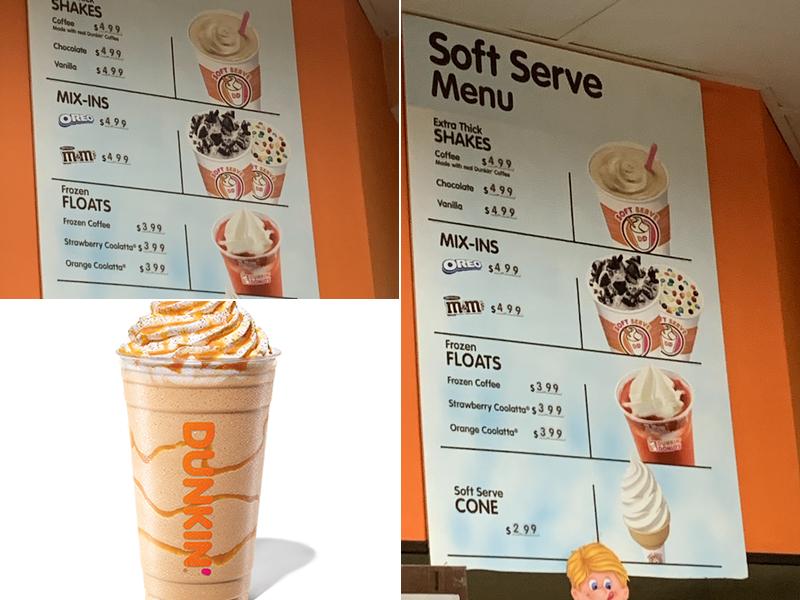 Dunkin' Menu
