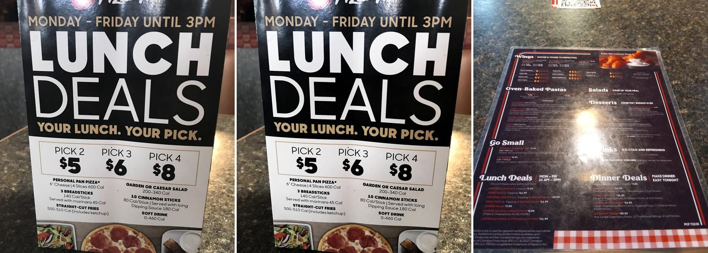 Pizza Hut Menu