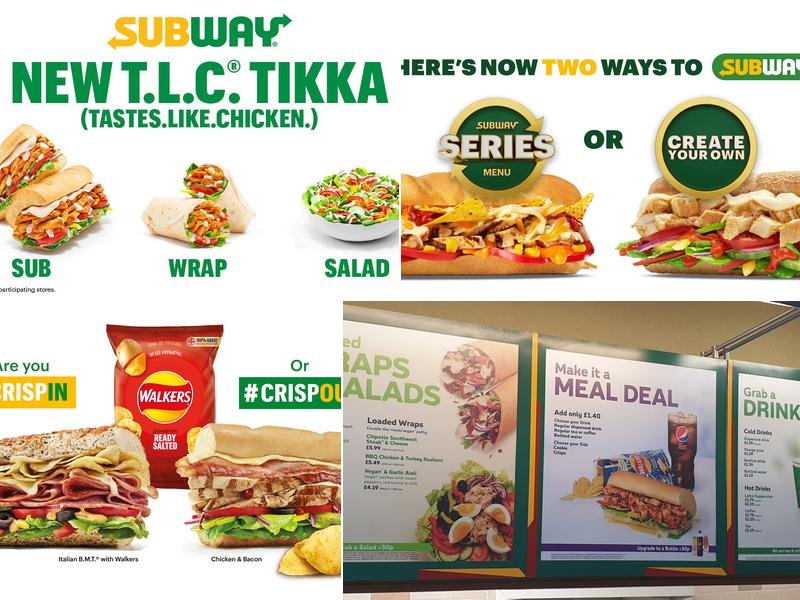 Subway Menu