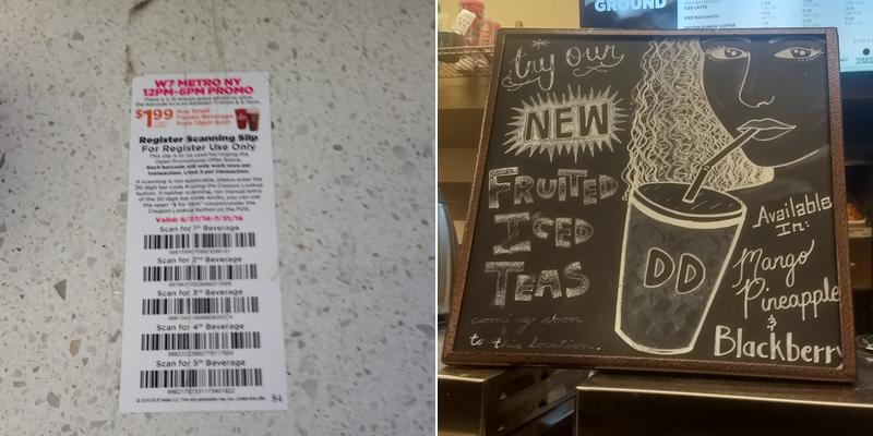Dunkin' Menu
