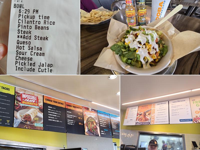 QDOBA Mexican Eats Menu