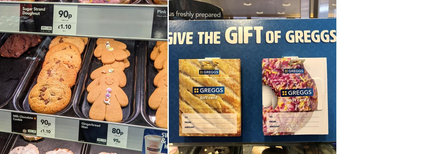 Greggs Menu