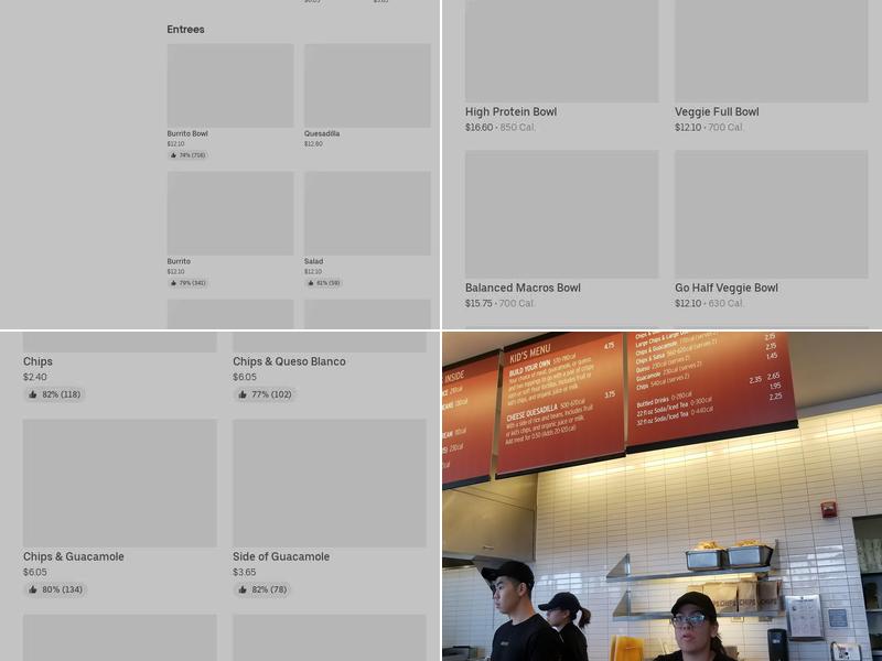 Chipotle Mexican Grill Menu