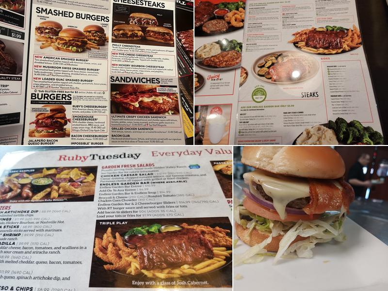 Ruby Tuesday Menu