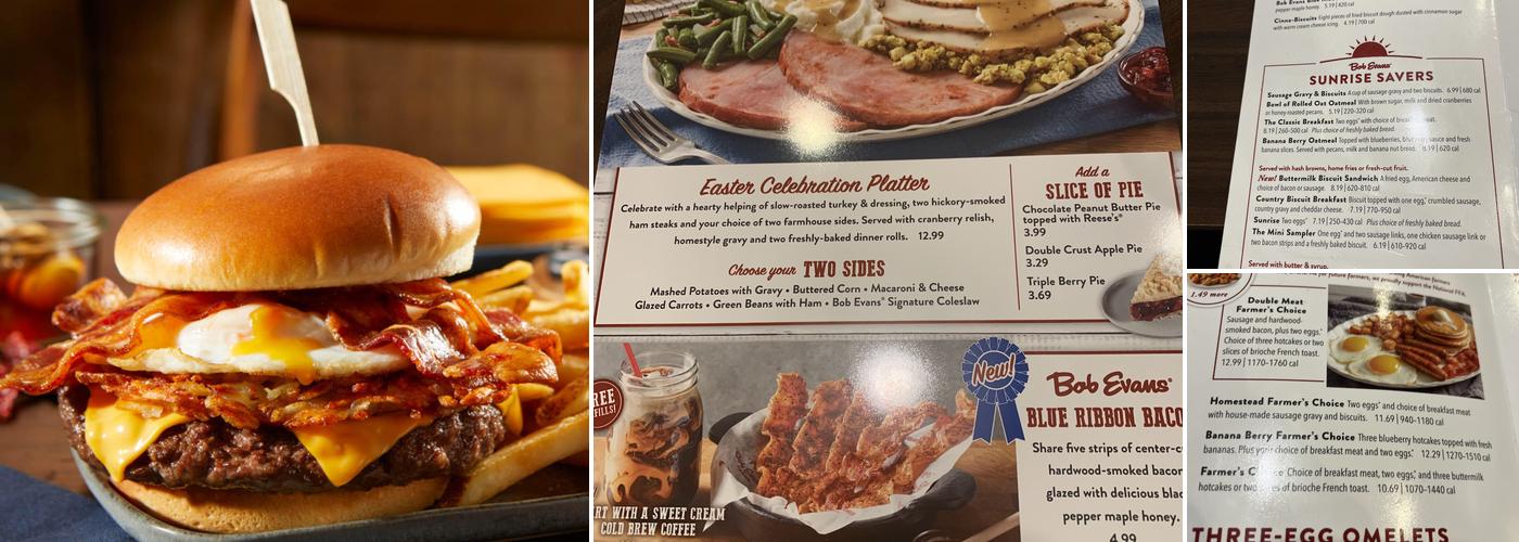 Bob Evans Menu