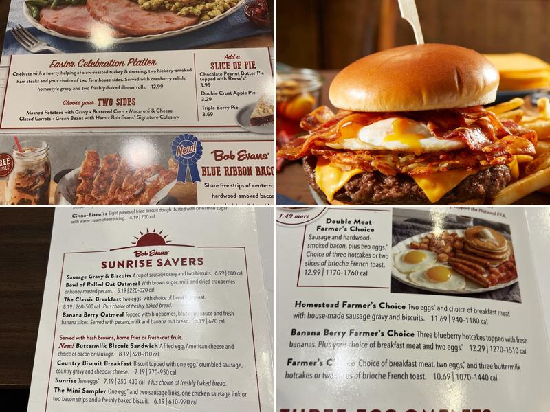 Bob Evans Menu