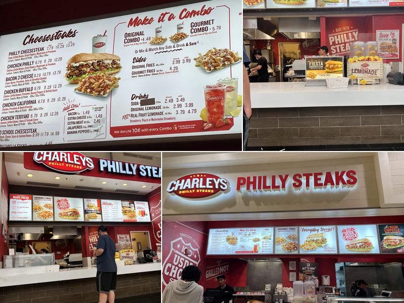 Charleys Cheesesteaks Menu
