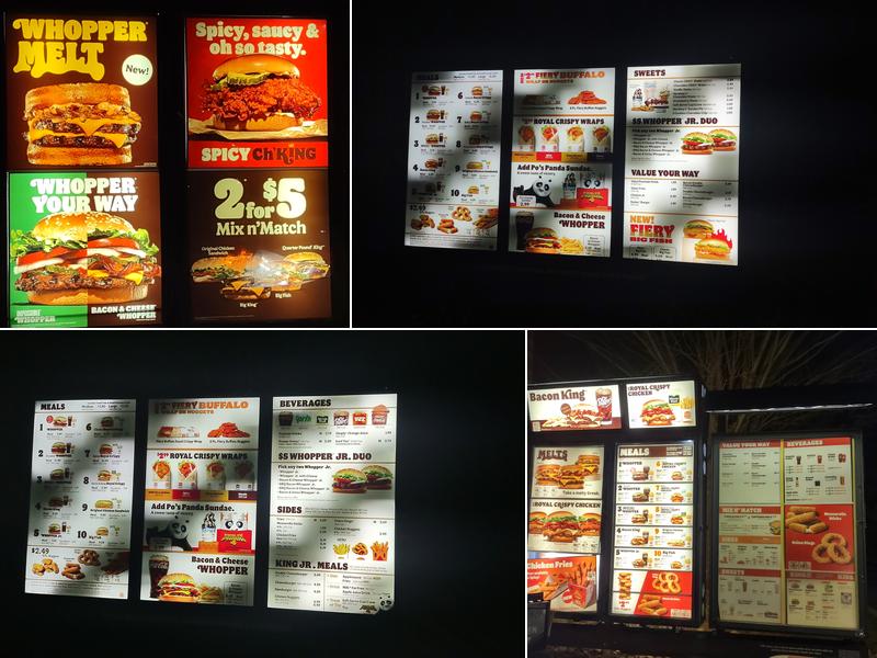 Burger King Menu